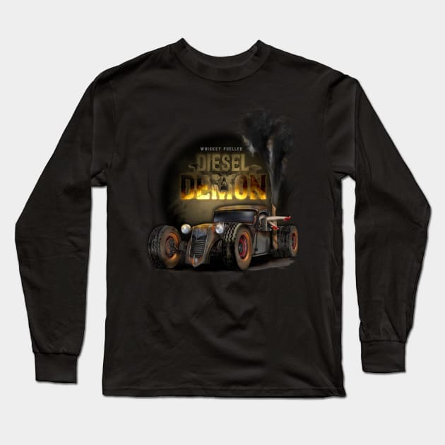 Rat Rod Makeout Long Sleeve T-Shirt by hardtbonez